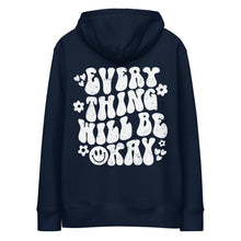 Load image into Gallery viewer, Brave Bird Lab 'Everything will be ok' Premium Unisex Embroidered Eco Hoodie